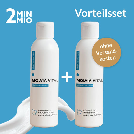 2M2M Vorteilsset: 2x MOLVIA VITAL Waschlotion sensitiv 200ml – VERSANDKOSTENFREI